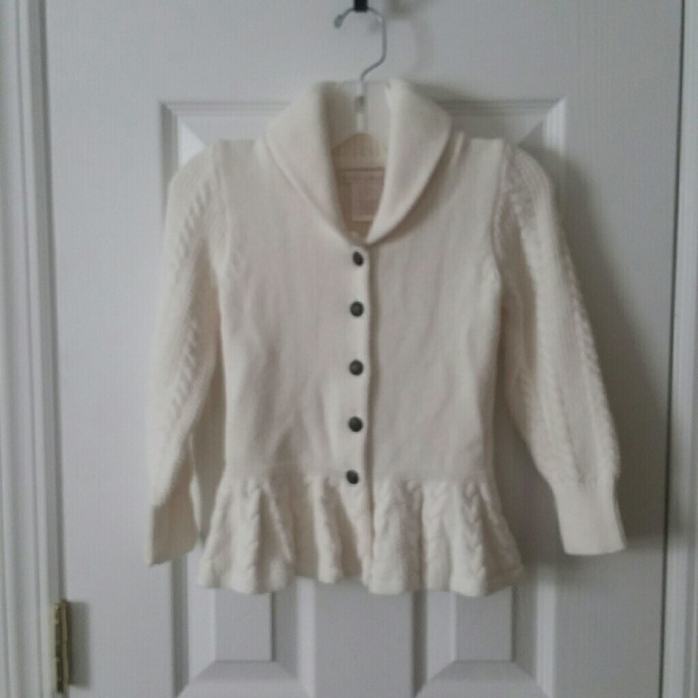 Maggie & Zoe Girls Peplum Cardigan